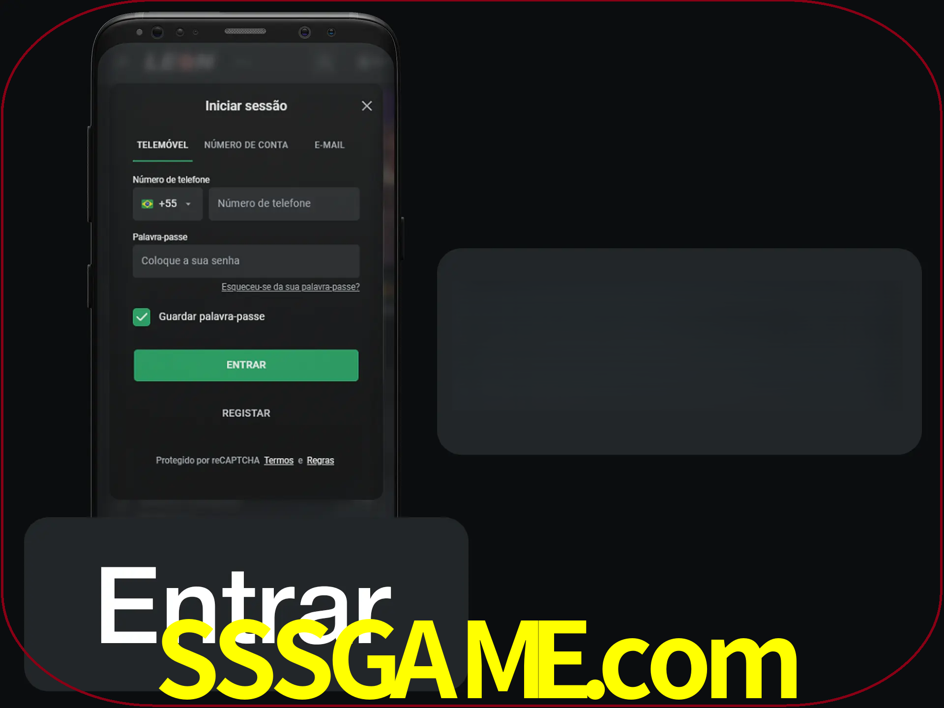 Faça o login para começar a apostar e jogar no cassino.