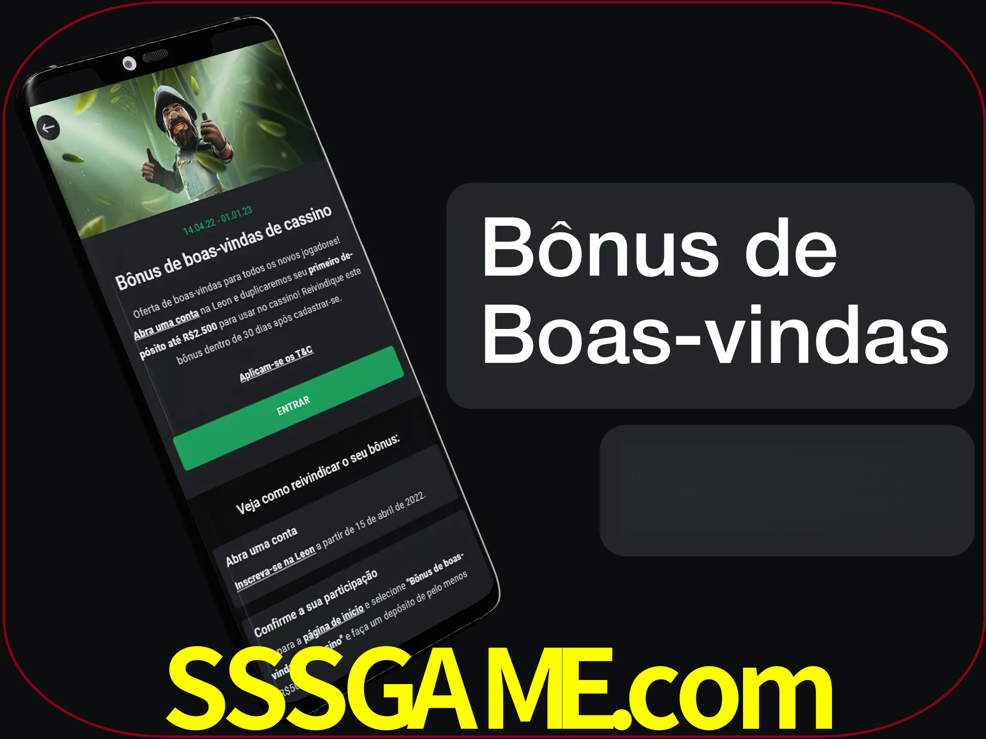 Não se esqueça de usar o bônus de boas-vindas.